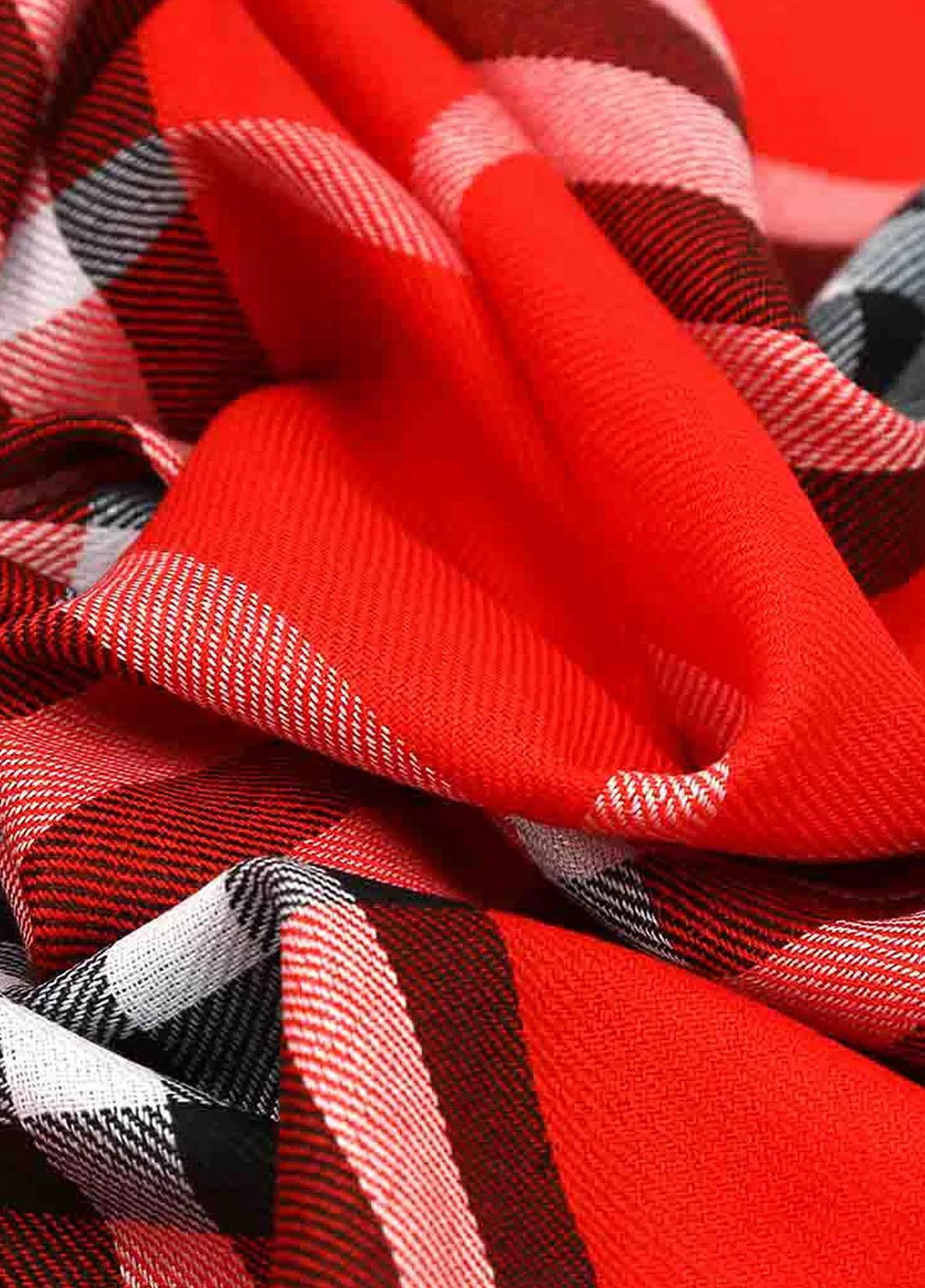 Abaya pk  Pashmina  Hijab ABA22HB RED PLAID - Pashmina Hijabs