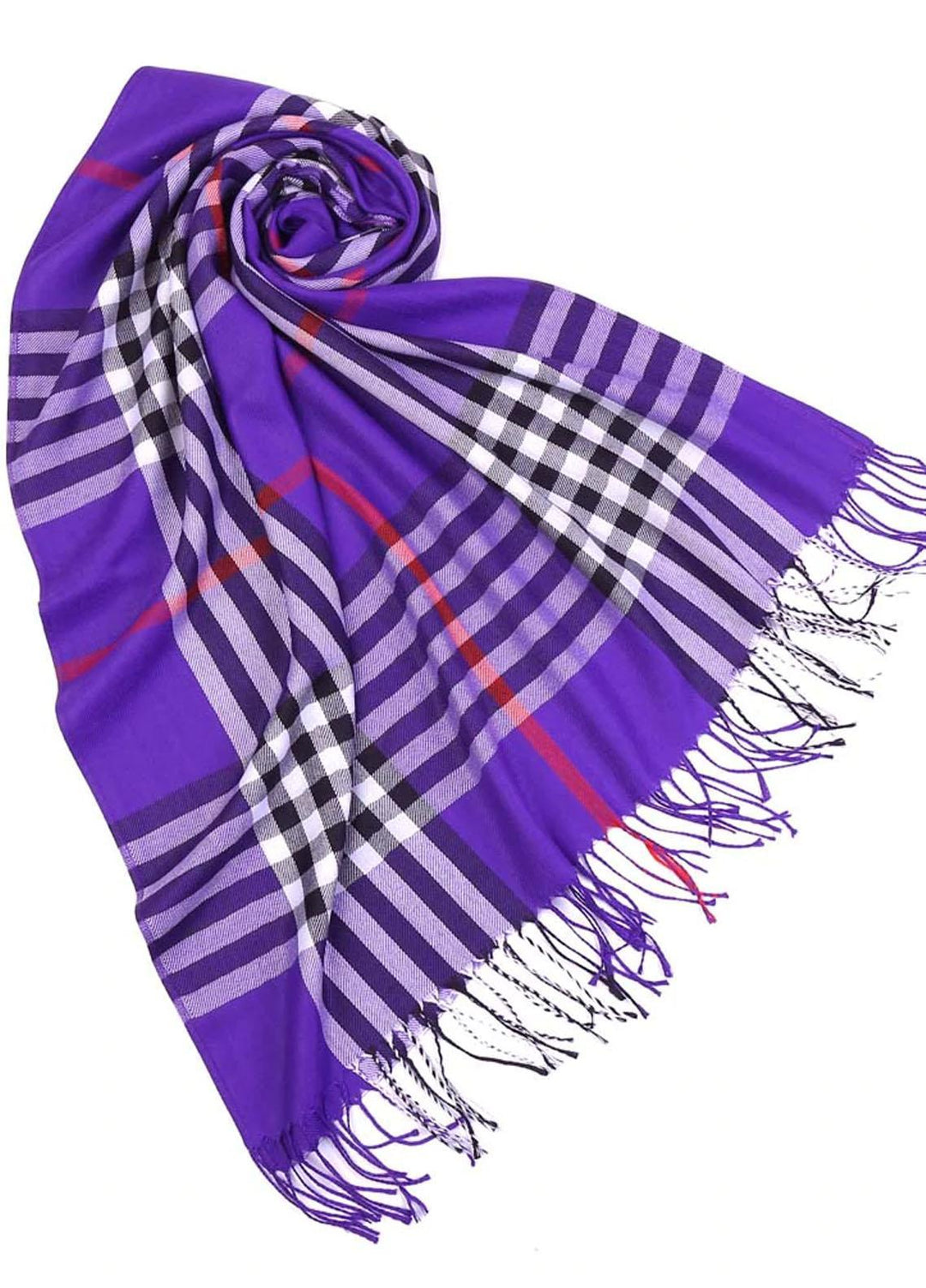 Abaya pk  Pashmina  Hijab ABA22HB PURPLE PLAID - Pashmina Hijabs