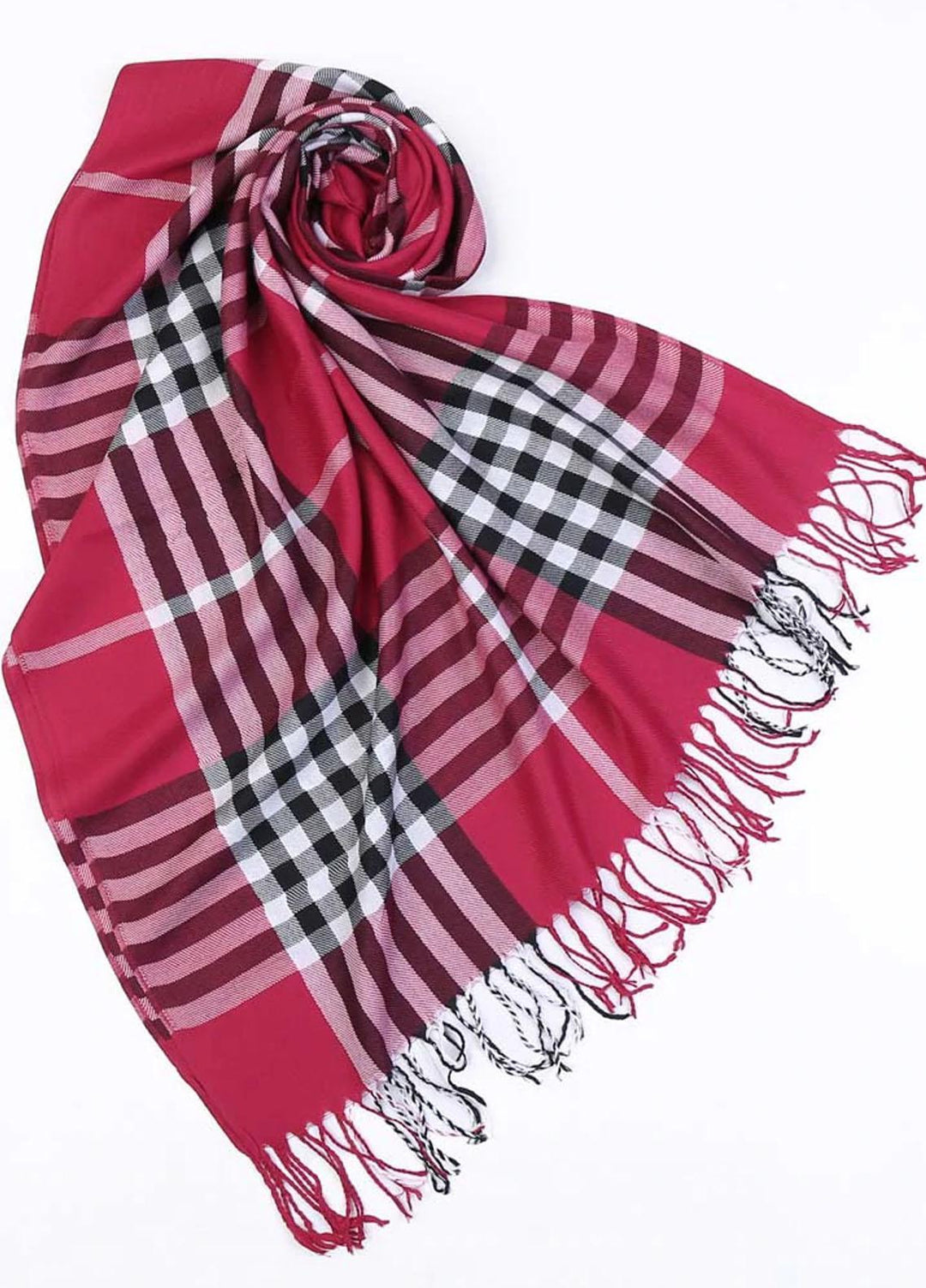 Abaya pk  Pashmina  Hijab ABA22HB CHERRY PLAID - Pashmina Hijabs