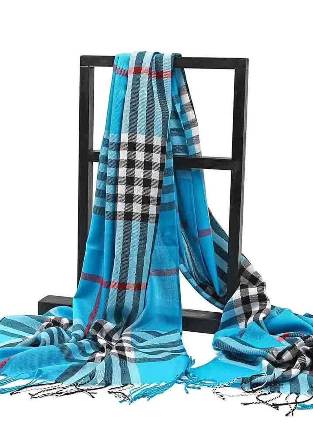 Abaya pk  Pashmina  Hijab ABA22HB BLUE PLAID - Pashmina Hijabs