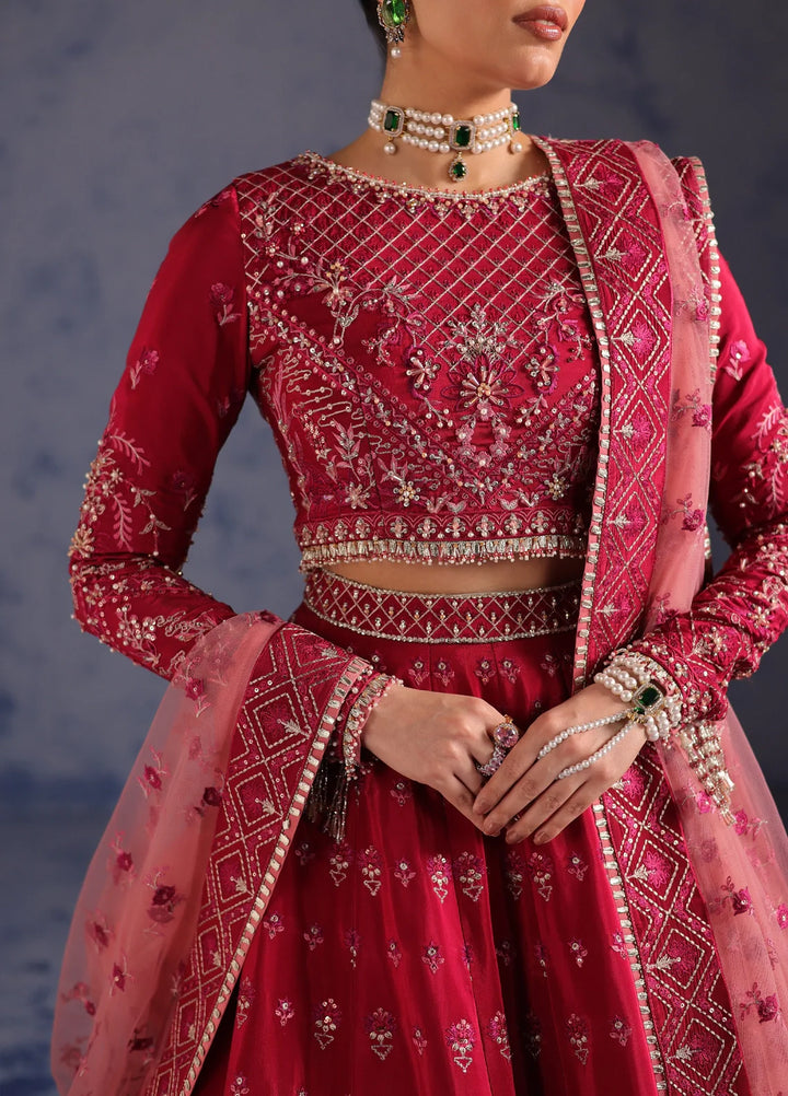 Amoris by Imran Ramzan Embroidered Grip 3 Piece Suit Passion Ecarlate - Wedding Collection