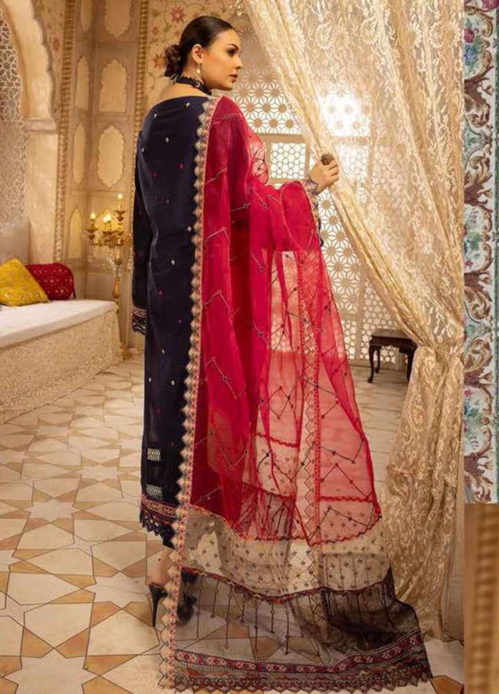 Pearl By Riaz Arts Embroidered Lawn Suits Unstitched 3 Piece RA22P 11 - Eid Collection