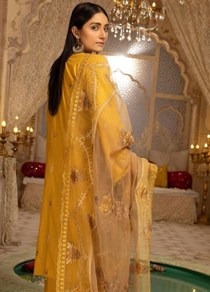 Pearl By Riaz Arts Embroidered Lawn Suits Unstitched 3 Piece RA22P 04 - Eid Collection