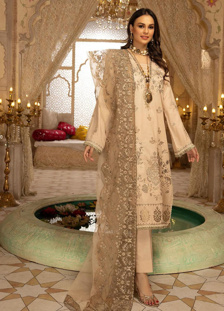 Pearl By Riaz Arts Embroidered Lawn Suits Unstitched 3 Piece RA22P 05 - Eid Collection