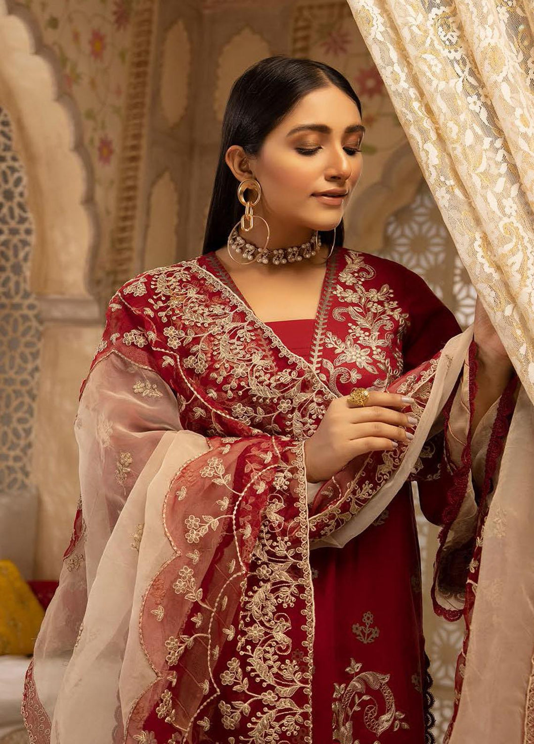 Pearl By Riaz Arts Embroidered Lawn Suits Unstitched 3 Piece RA22P 06 - Eid Collection