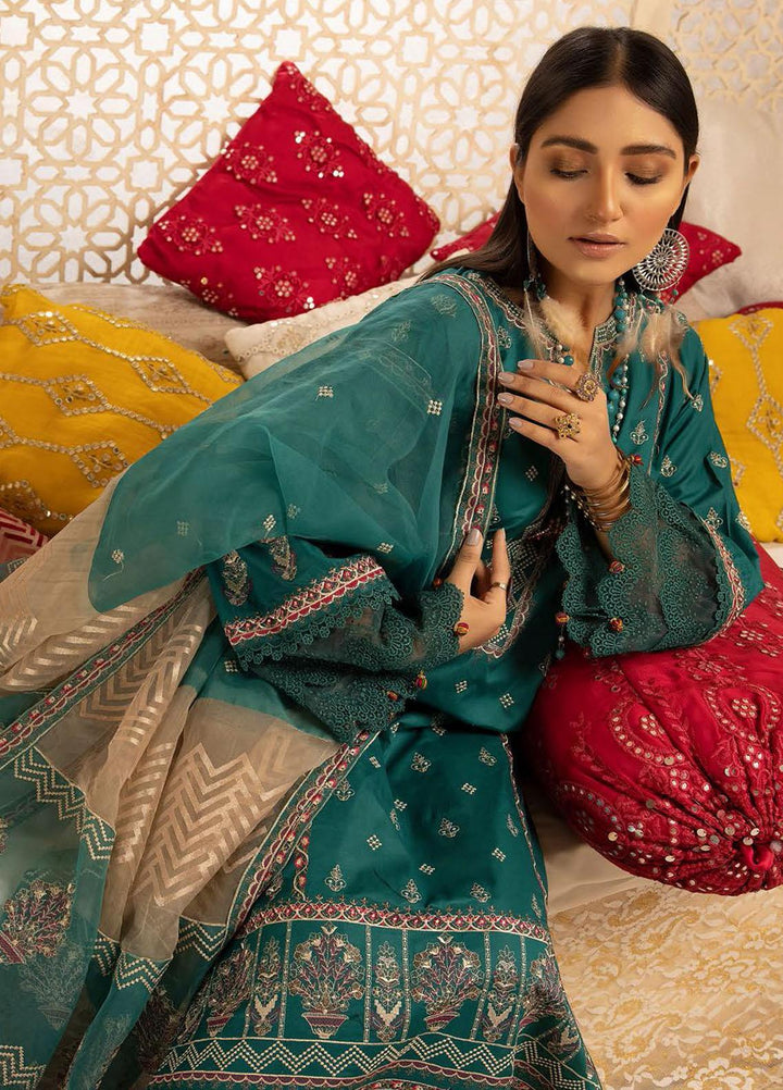 Pearl By Riaz Arts Embroidered Lawn Suits Unstitched 3 Piece RA22P 08 - Eid Collection