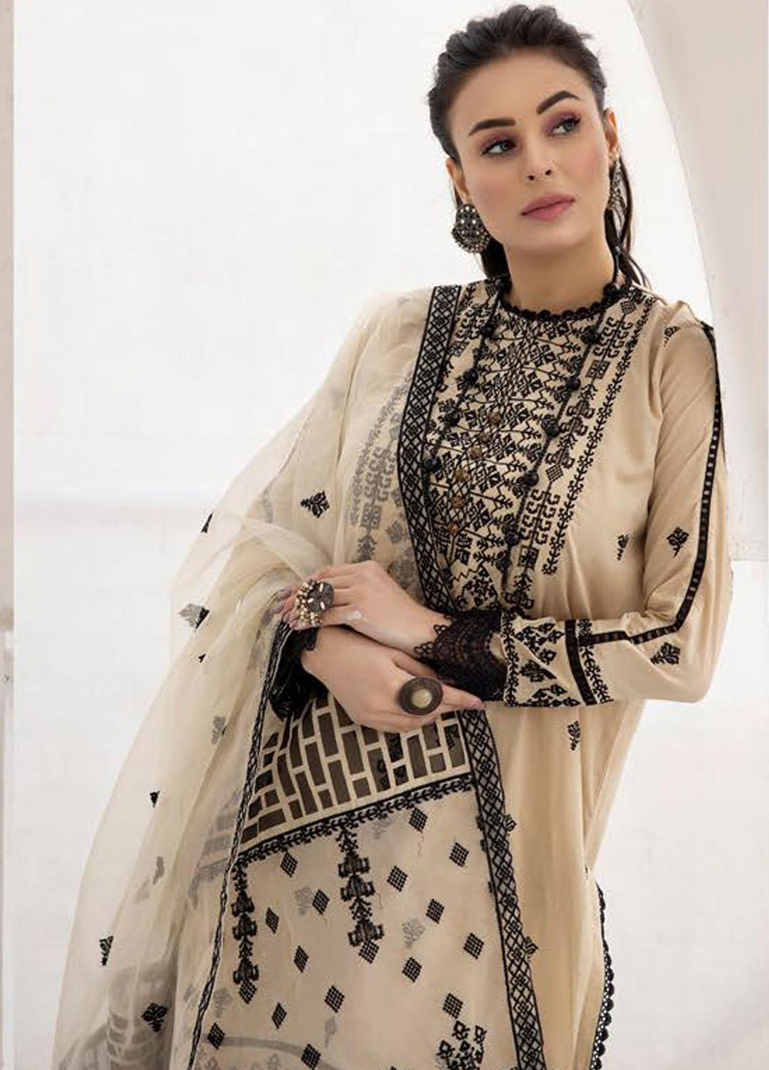 Pearl Executive By Riaz Arts Embroidered Lawn Suits Unstitched 3 Piece RA23PE D4 - Summer Collection