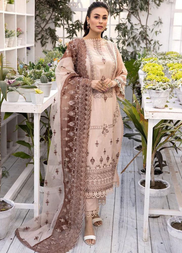 Pearl Executive By Riaz Arts Embroidered Lawn Suits Unstitched 3 Piece RA23PE D6 - Summer Collection