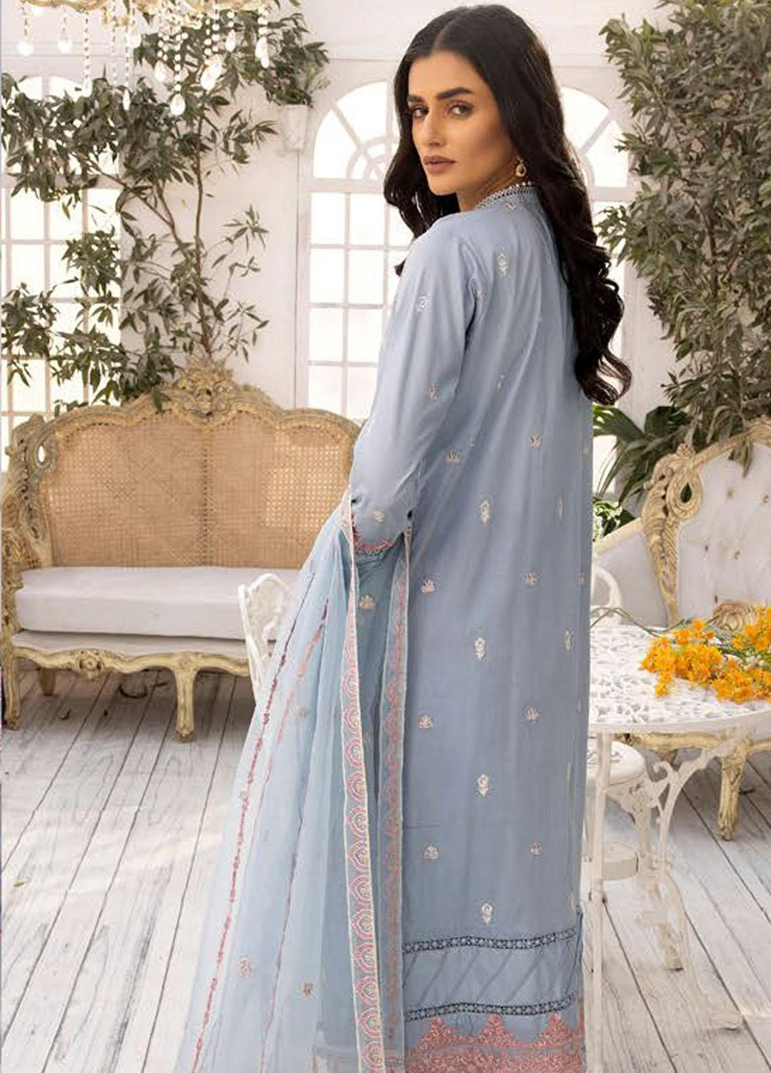 Pearl Executive By Riaz Arts Embroidered Lawn Suits Unstitched 3 Piece RA23PE D8 - Summer Collection