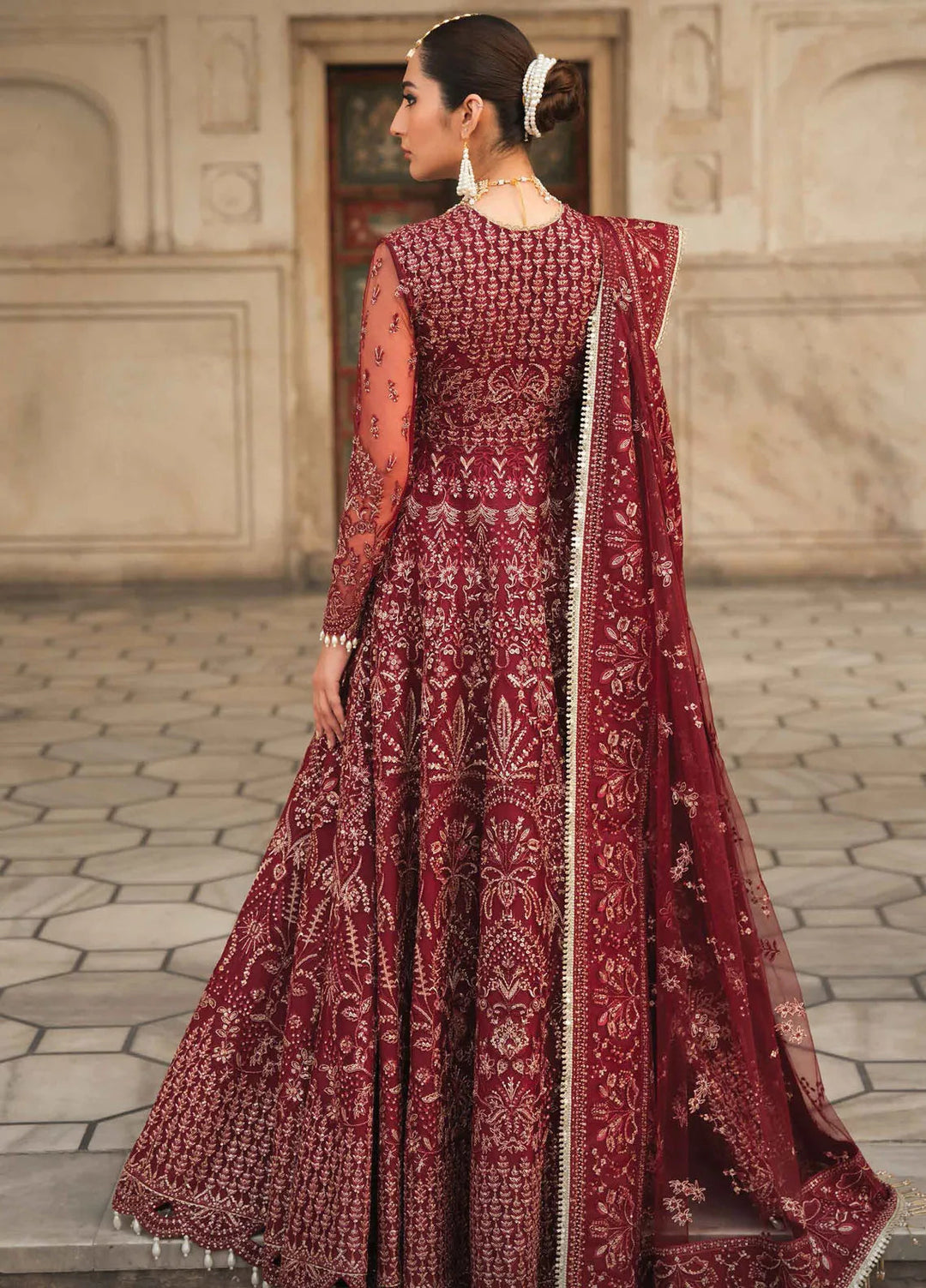 Pehli Nazar by Ayzel Embroidered Net Suit Unstitched 3 Piece AAF24P D-01 Zulekha - Festive Collection