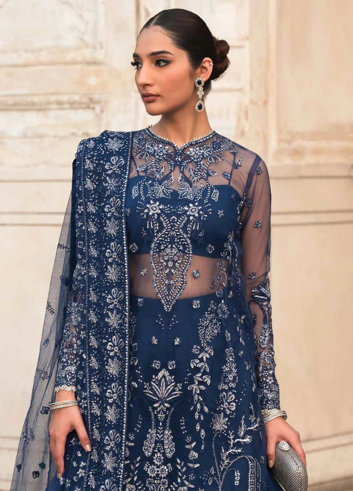 Pehli Nazar by Ayzel Embroidered Net Suit Unstitched 3 Piece AAF24P D-08 Zarina - Festive Collection