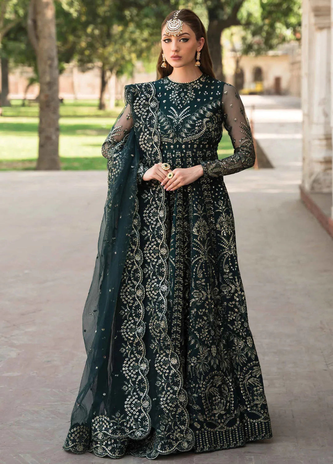 Pehli Nazar by Ayzel Embroidered Net Suit Unstitched 3 Piece AAF24P D-09 Farida - Festive Collection