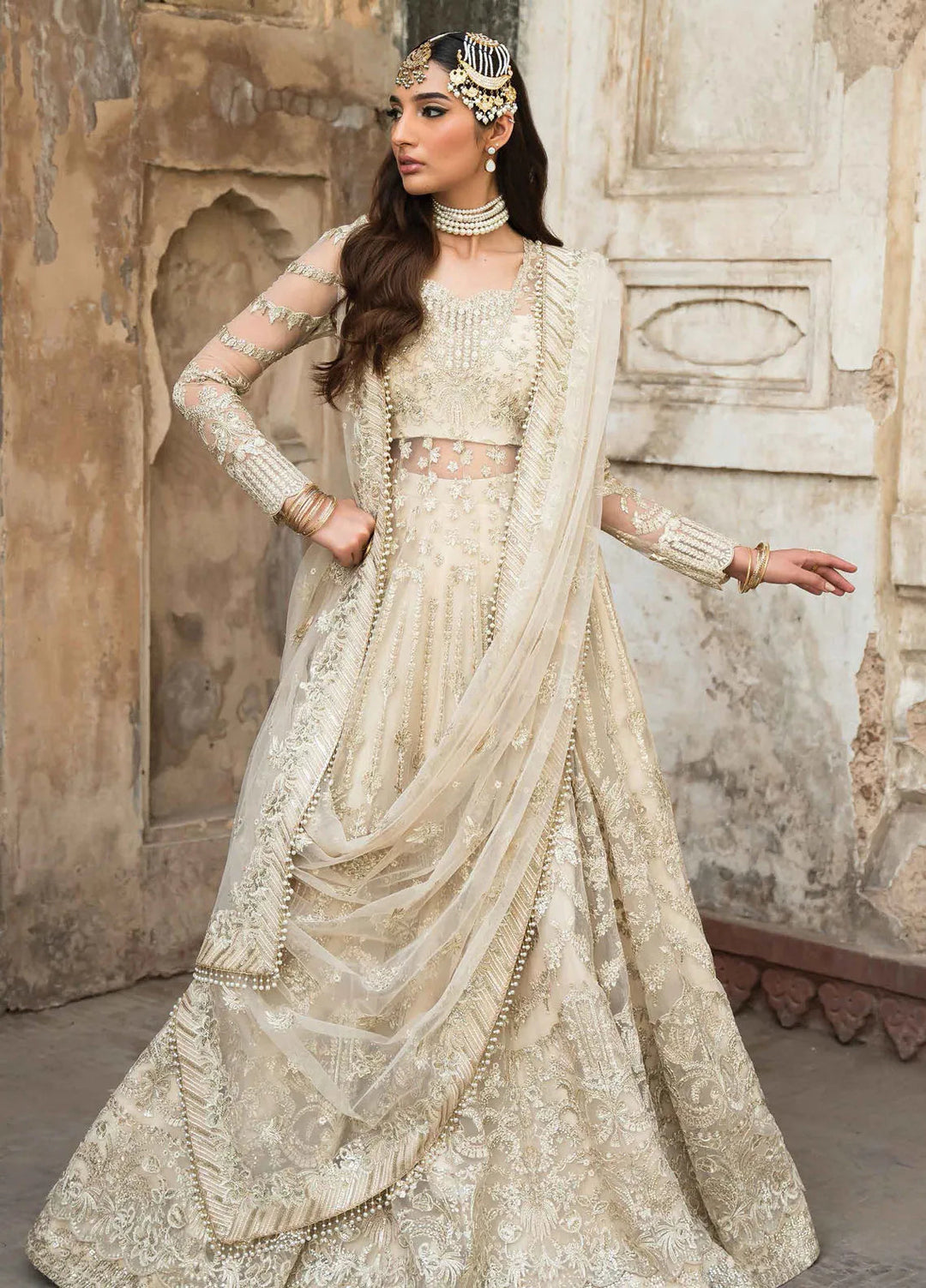 Pehli Nazar by Ayzel Embroidered Net Suit Unstitched 3 Piece AAF24P D-10 Shahana - Festive Collection