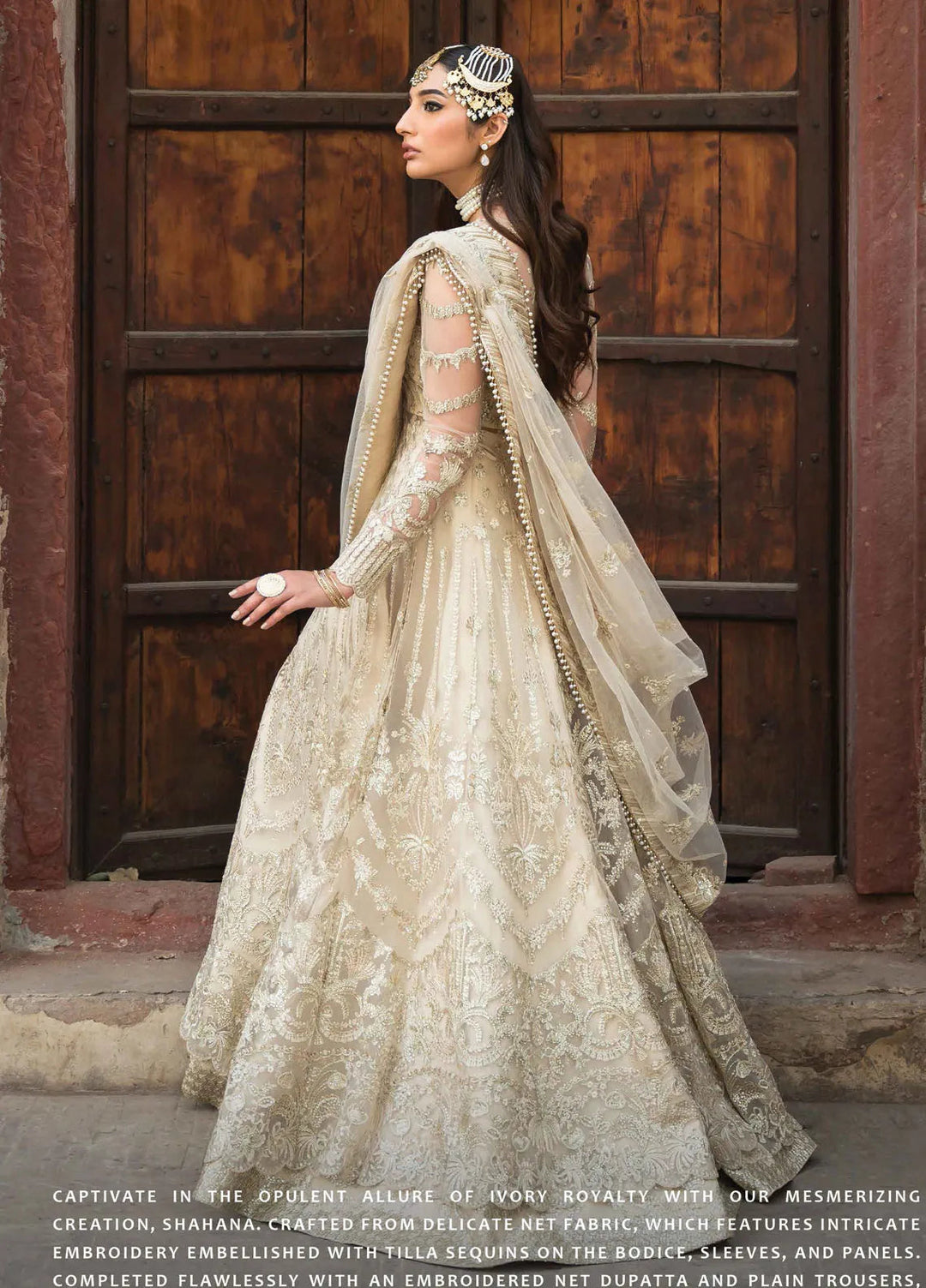 Pehli Nazar by Ayzel Embroidered Net Suit Unstitched 3 Piece AAF24P D-10 Shahana - Festive Collection