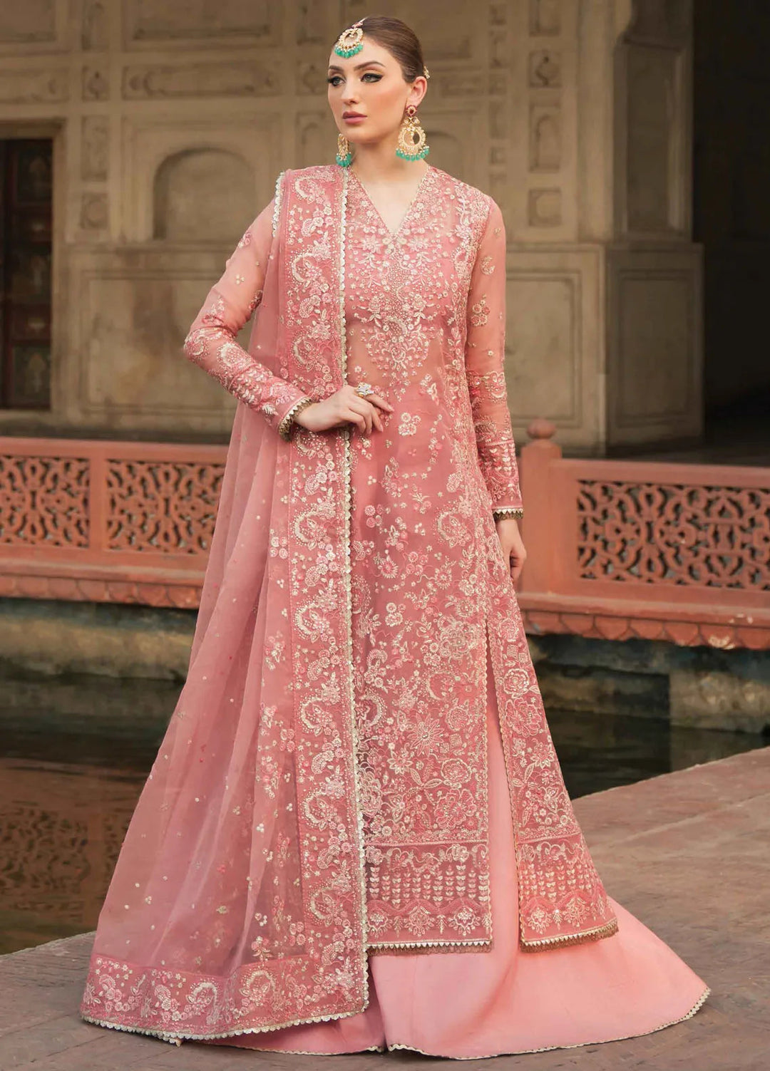 Pehli Nazar by Ayzel Embroidered Organza Suit Unstitched 3 Piece AAF24P D-06 Rukhsar - Festive Collection