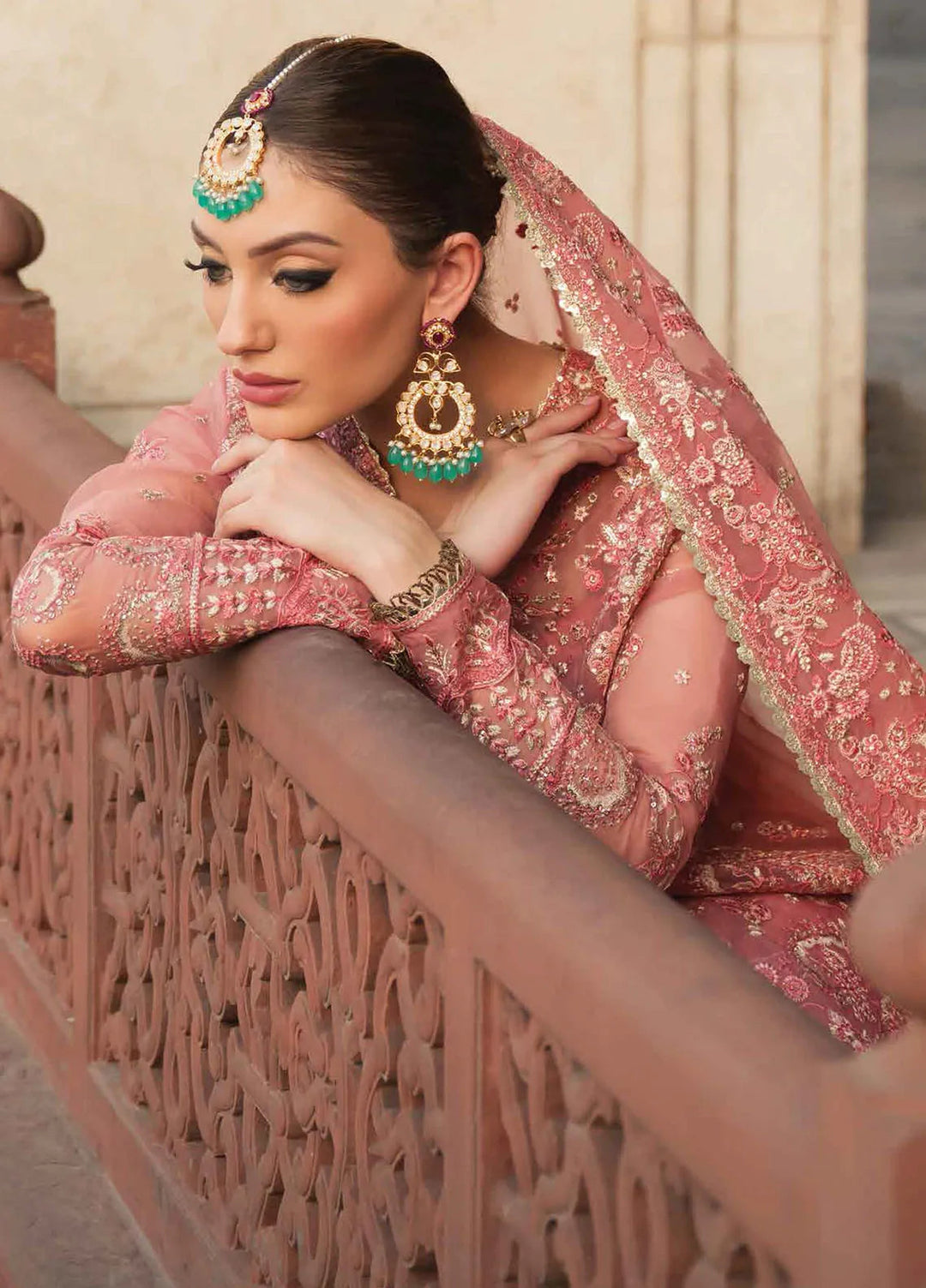 Pehli Nazar by Ayzel Embroidered Organza Suit Unstitched 3 Piece AAF24P D-06 Rukhsar - Festive Collection