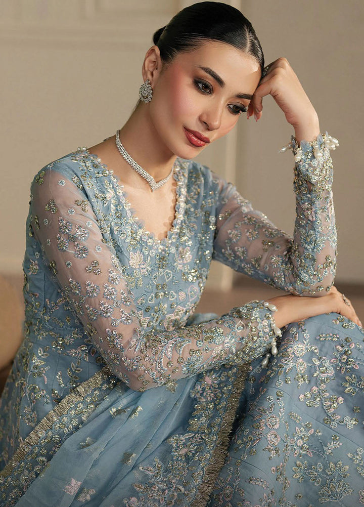 Pehli Nazar by Ayzel Embroidered Organza Suits Unstitched 3 Piece AAFPZ25 D-05 Fursat - Formals Collection