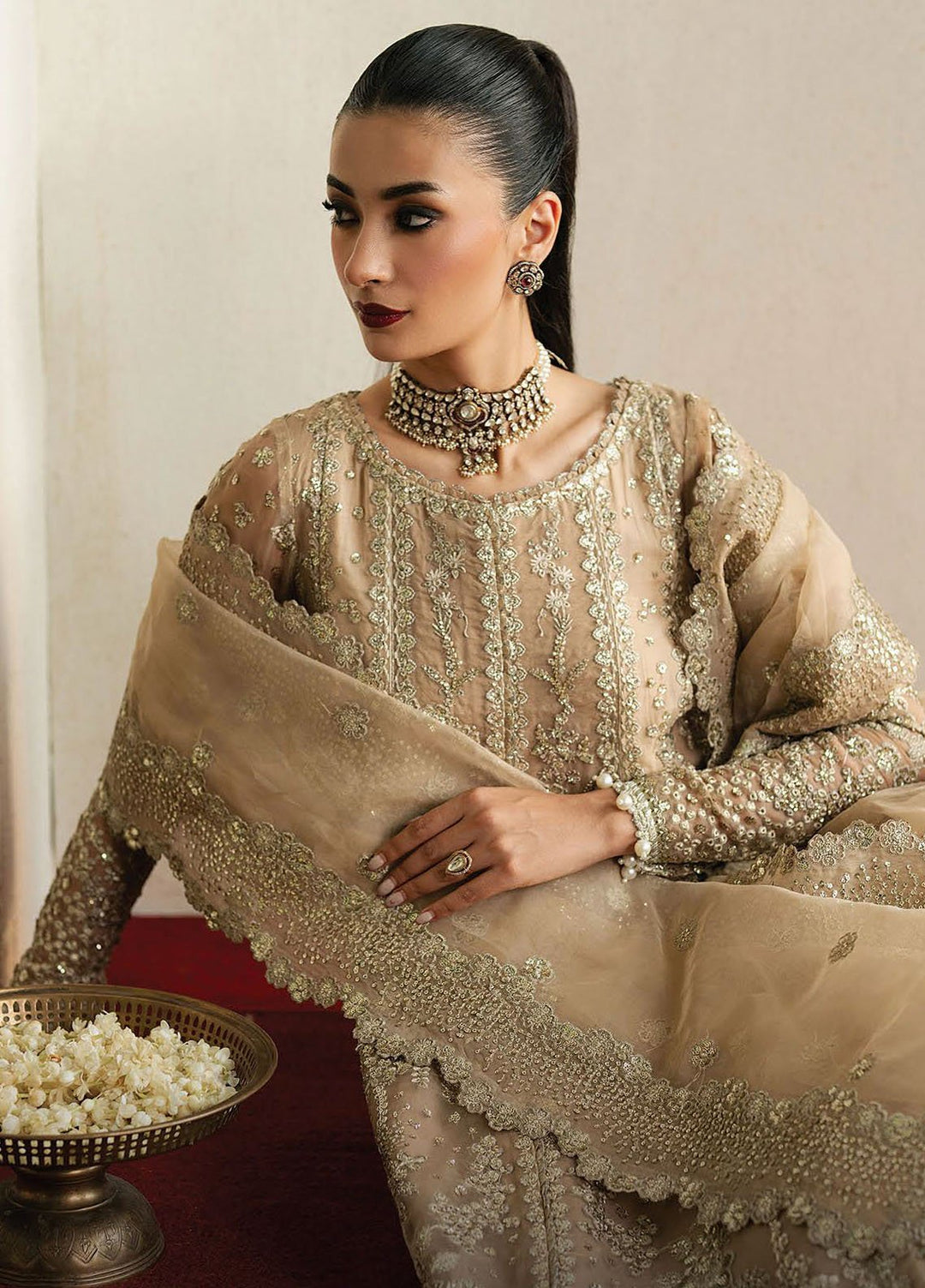 Pehli Nazar by Ayzel Embroidered Suits Unstitched 3 Piece AAFPZ25 D-06 Mehekti - Formals Collection