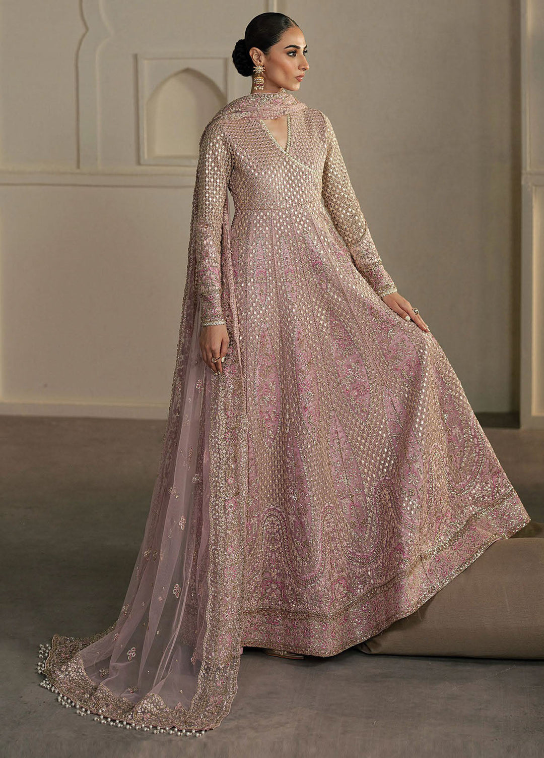 Pehli Nazar by Ayzel Embroidered Net Suits Unstitched 3 Piece AAFPZ25 D-10 Savera - Formals Collection