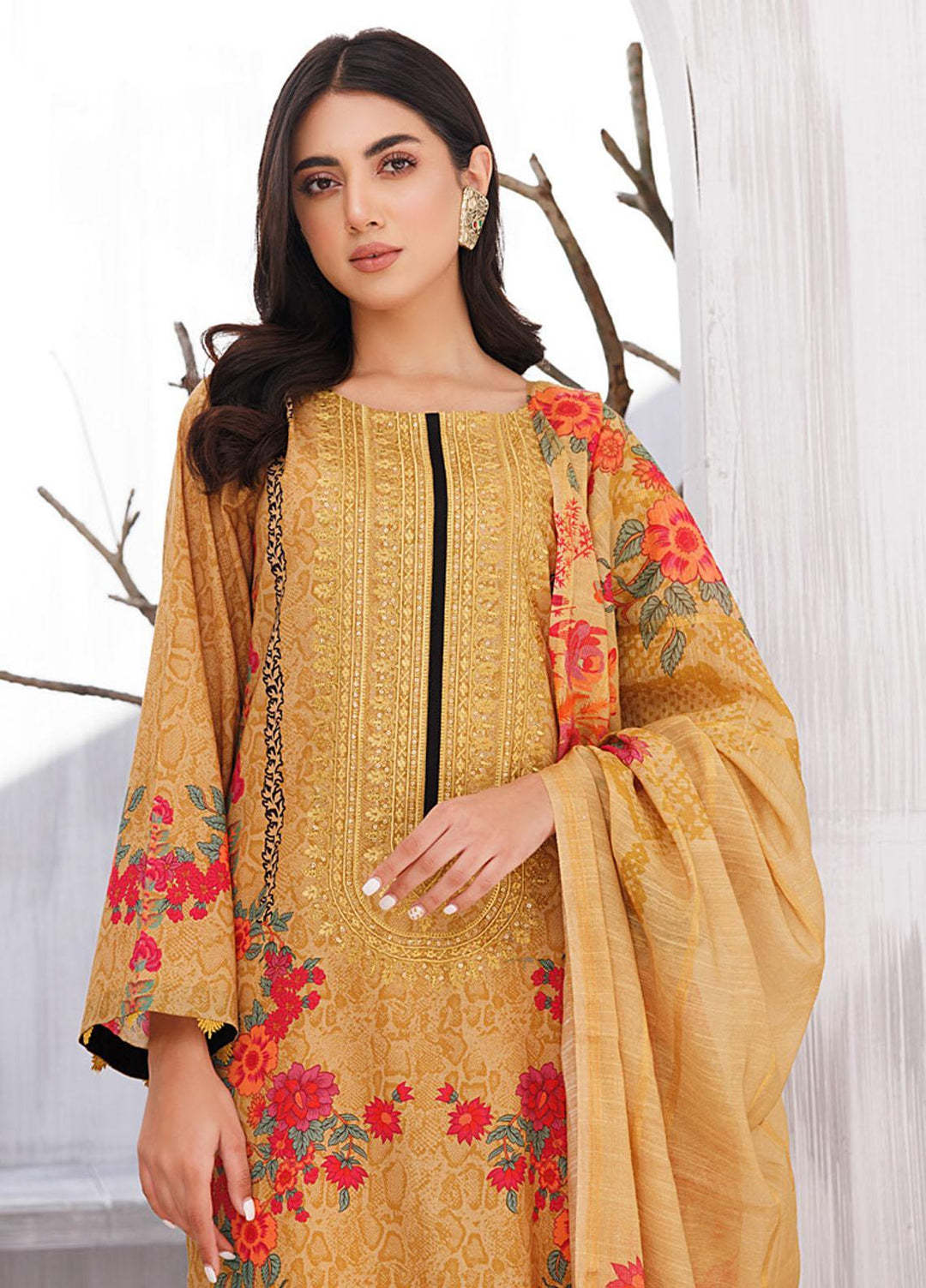 Pehnava By Charizma Embroidered Lawn Suits Unstitched 3 Piece CRZ23P CPN-12 - Summer Collection