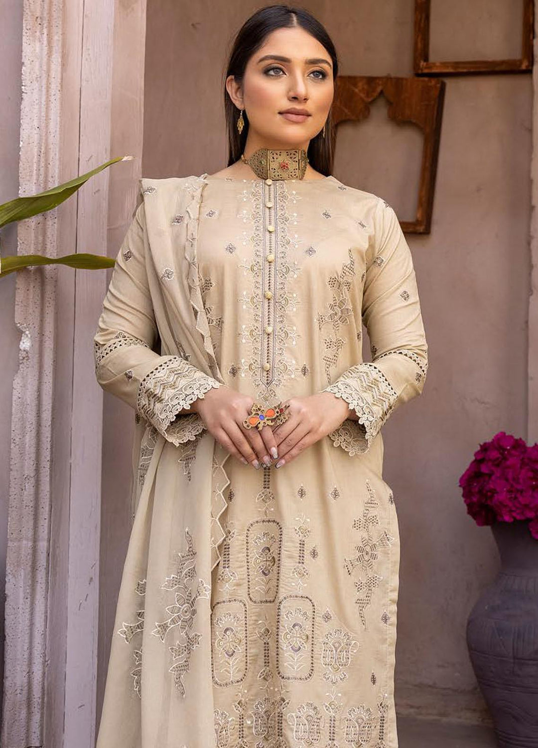 Pehnawa By Aalaya Embroidered Lawn Suits Unstitched 3 Piece ALY23P D-03 - Summer Collection