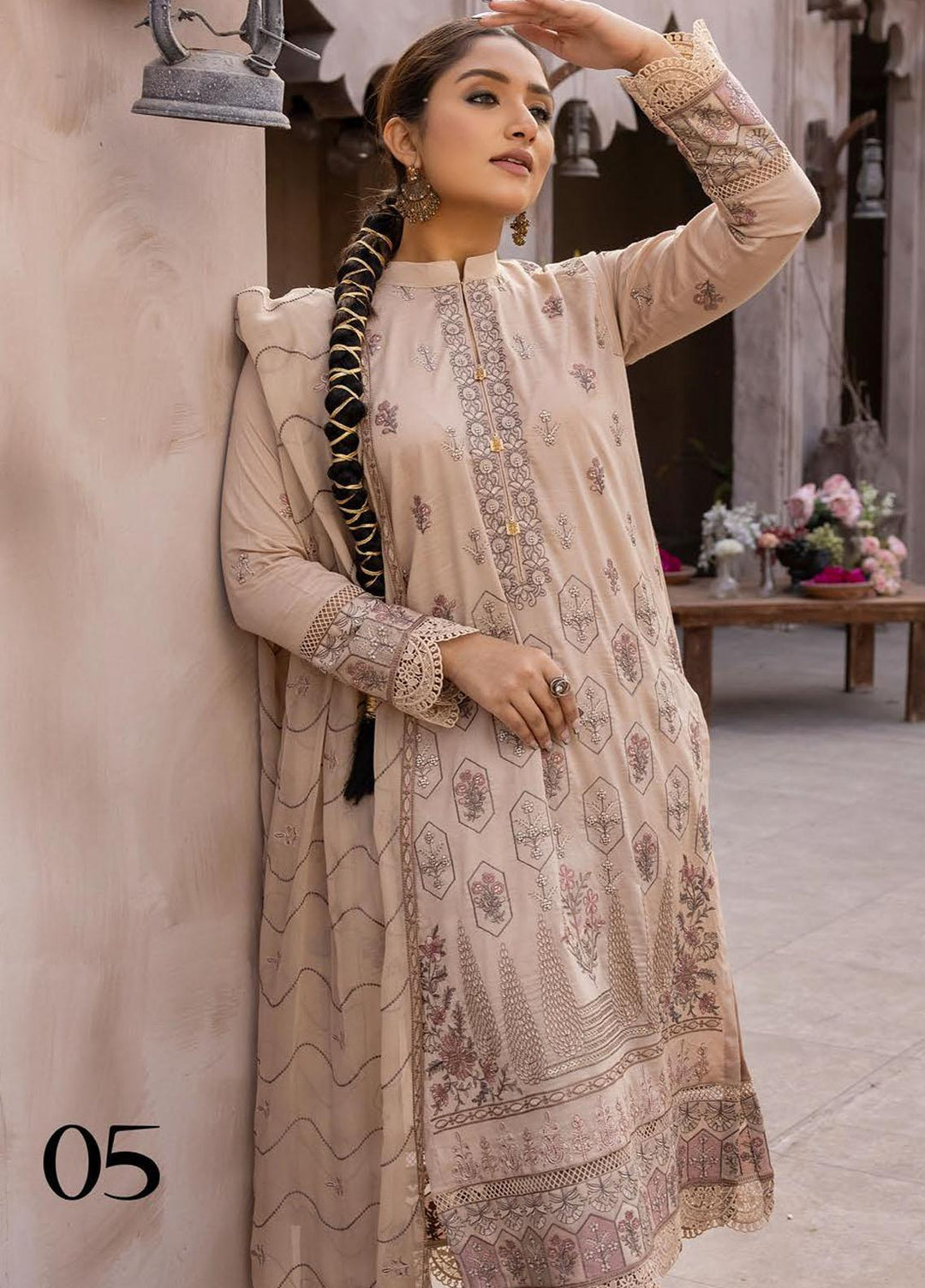 Pehnawa By Aalaya Embroidered Lawn Suits Unstitched 3 Piece ALY23P D-05 - Summer Collection