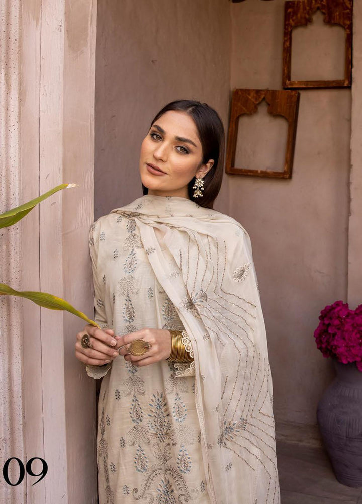 Pehnawa By Aalaya Embroidered Lawn Suits Unstitched 3 Piece ALY23P D-09 - Summer Collection