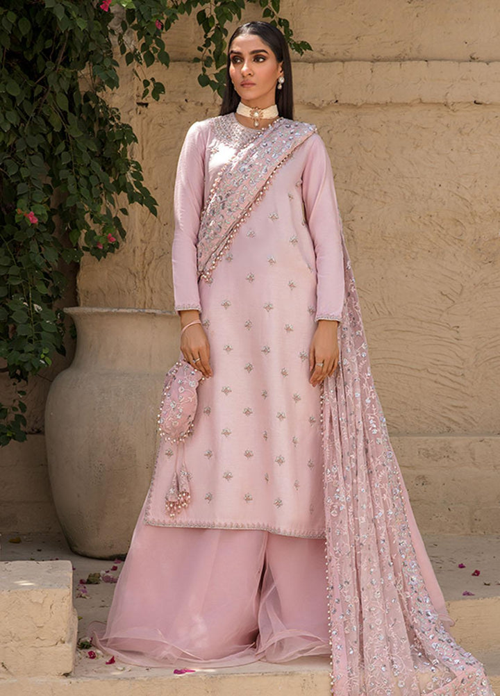 Saffron Pret Embroidered  3 Piece Suit 08 Sage Serenity