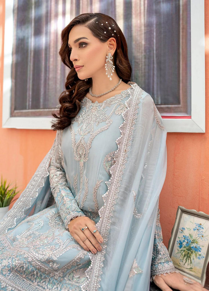 Peyam By Shamrock Premium Embroidered Chiffon Suits Unstitched 3 Piece SRK23P SFD-0092 Nurul - Formal Collection