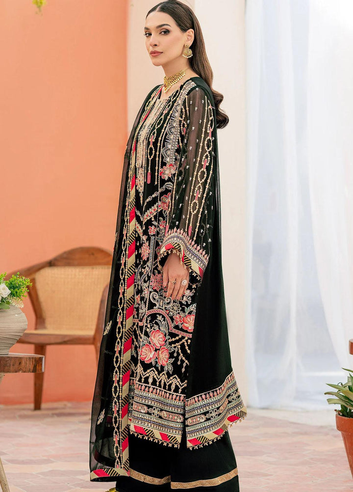 Peyam By Shamrock Premium Embroidered Chiffon Suits Unstitched 3 Piece SRK23P SFD-0093 Leila - Formal Collection