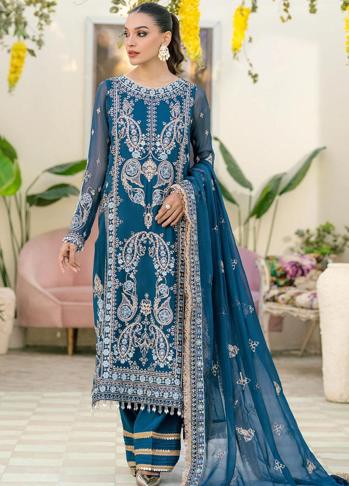 Peyam By Shamrock Premium Embroidered Chiffon Suits Unstitched 3 Piece SRK23P SFD-0095 Safa - Formal Collection