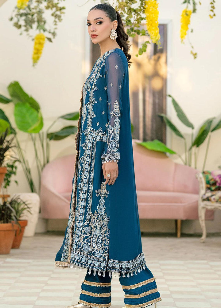 Peyam By Shamrock Premium Embroidered Chiffon Suits Unstitched 3 Piece SRK23P SFD-0095 Safa - Formal Collection