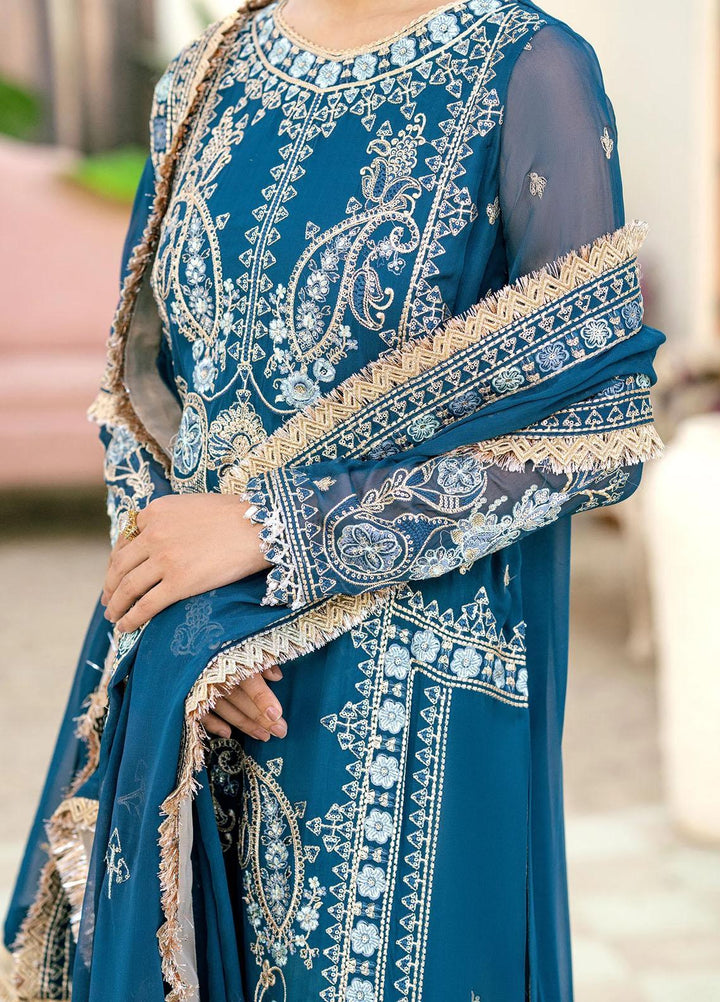 Peyam By Shamrock Premium Embroidered Chiffon Suits Unstitched 3 Piece SRK23P SFD-0095 Safa - Formal Collection