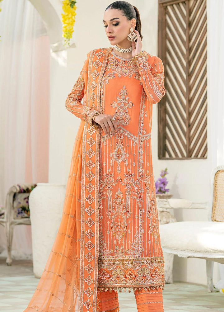 Peyam By Shamrock Premium Embroidered Chiffon Suits Unstitched 3 Piece SRK23P SFD-0096 Fatin - Formal Collection