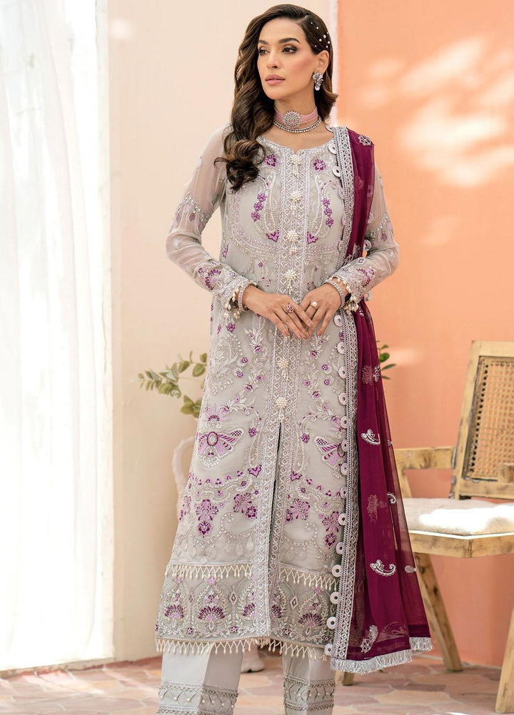 Peyam By Shamrock Premium Embroidered Chiffon Suits Unstitched 3 Piece SRK23P SFG-0013 Yusra - Formal Collection