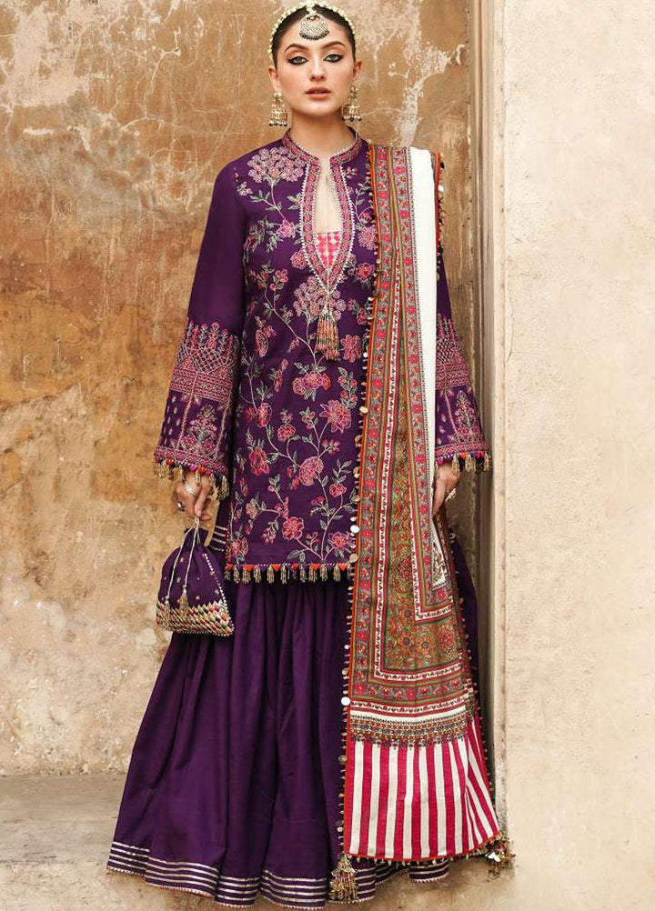 Phoolan Devi by Hussain Rehar Embroidered  Suits Unstitched 3 Piece HRR22PD Bahare - Winter Collection