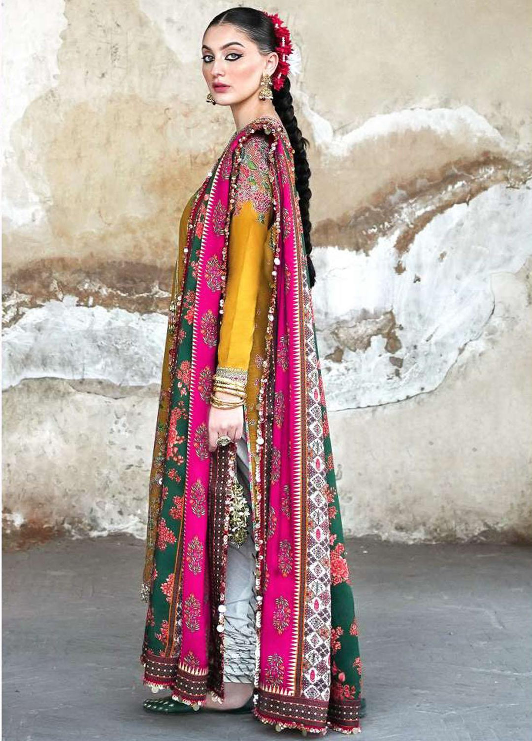 Phoolan Devi by Hussain Rehar Embroidered  Suits Unstitched 3 Piece HRR22PD Hana - Winter Collection