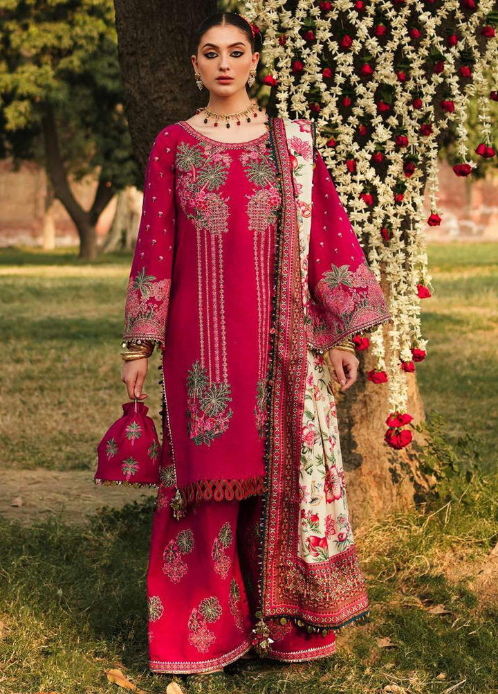 Phoolan Devi by Hussain Rehar Embroidered  Suits Unstitched 3 Piece HRR22PD Kamelia - Winter Collection