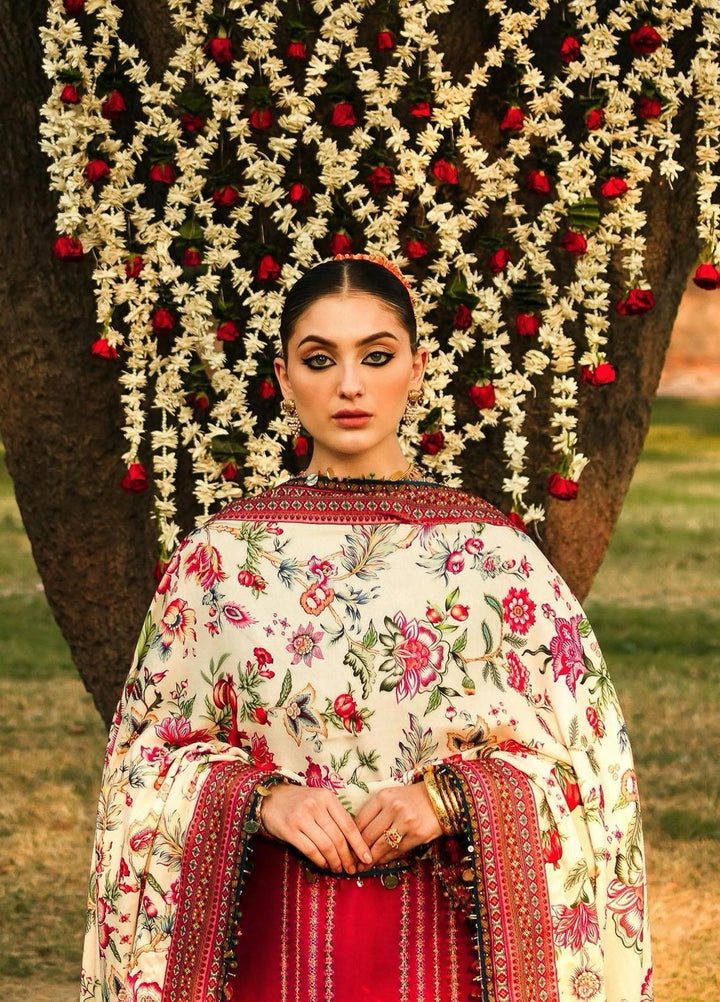 Phoolan Devi by Hussain Rehar Embroidered  Suits Unstitched 3 Piece HRR22PD Kamelia - Winter Collection