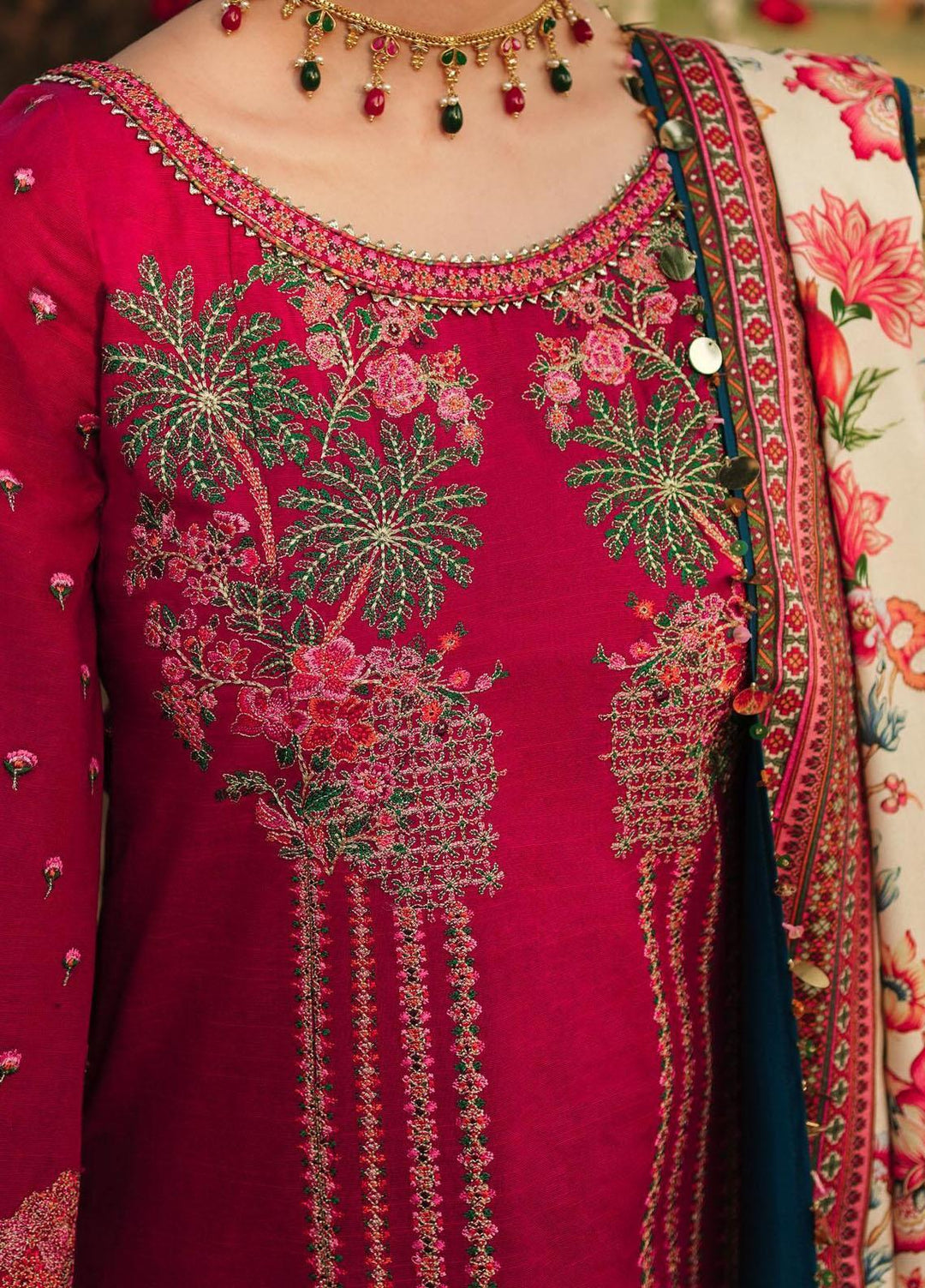 Phoolan Devi by Hussain Rehar Embroidered  Suits Unstitched 3 Piece HRR22PD Kamelia - Winter Collection