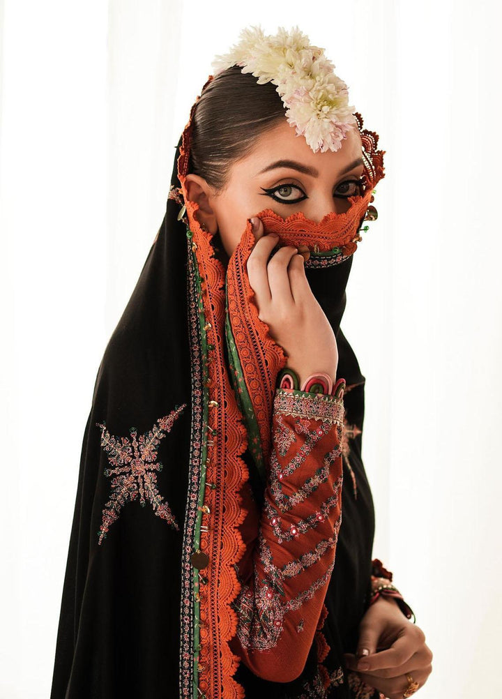 Phoolan Devi by Hussain Rehar Embroidered  Suits Unstitched 3 Piece HRR22PD Ladaan - Winter Collection