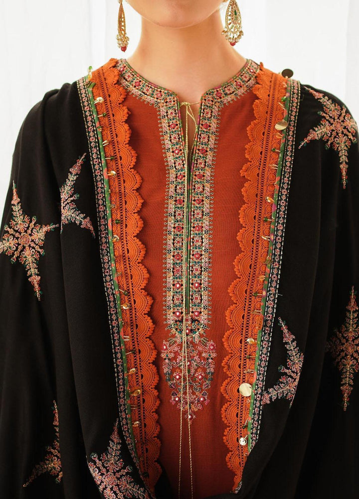 Phoolan Devi by Hussain Rehar Embroidered  Suits Unstitched 3 Piece HRR22PD Ladaan - Winter Collection