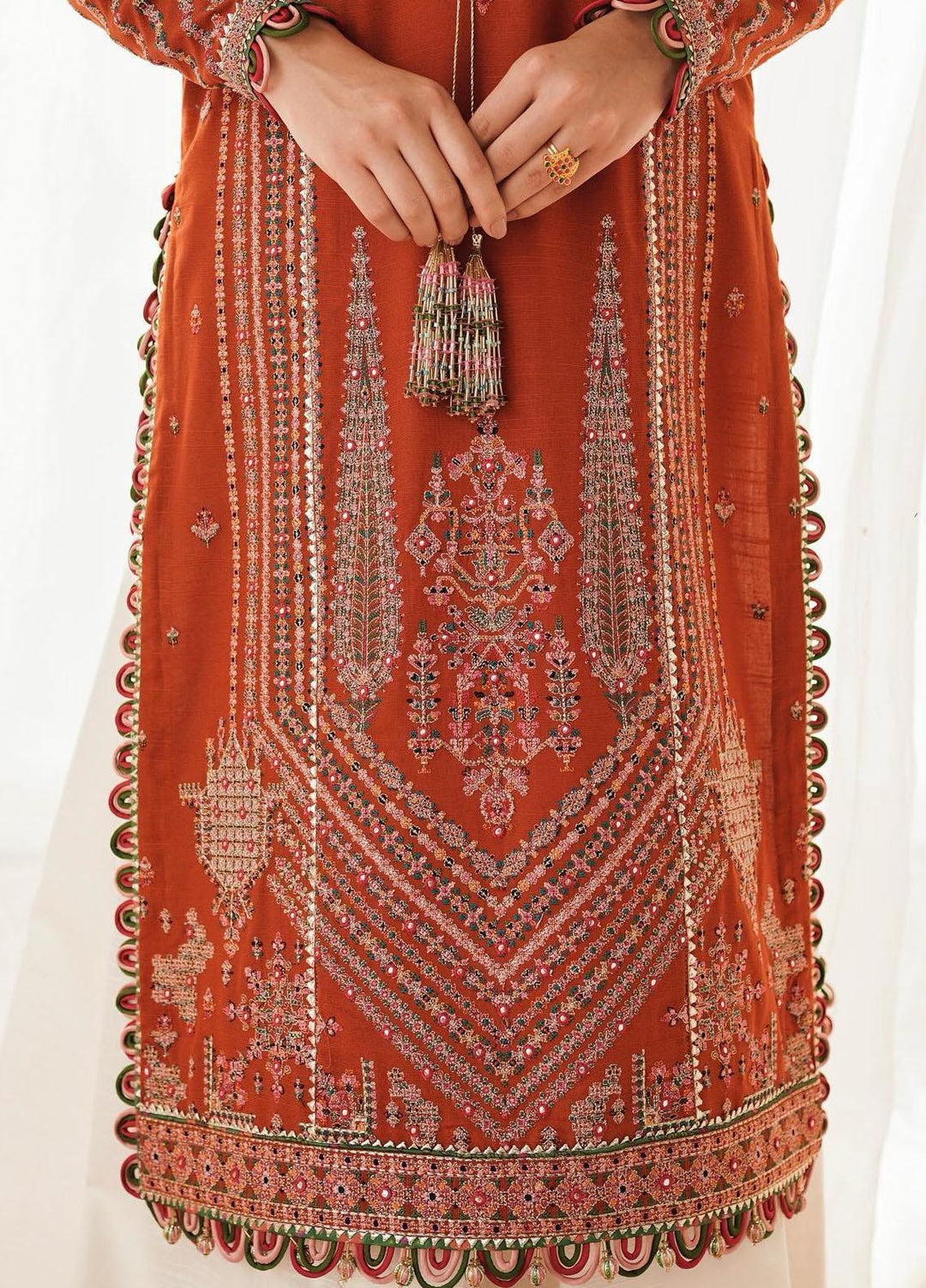 Phoolan Devi by Hussain Rehar Embroidered  Suits Unstitched 3 Piece HRR22PD Ladaan - Winter Collection