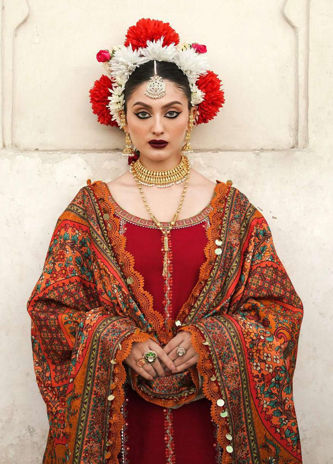 Phoolan Devi by Hussain Rehar Embroidered  Suits Unstitched 3 Piece HRR22PD Laleh - Winter Collection