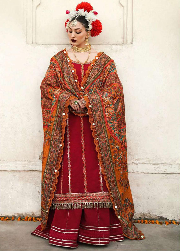 Phoolan Devi by Hussain Rehar Embroidered  Suits Unstitched 3 Piece HRR22PD Laleh - Winter Collection