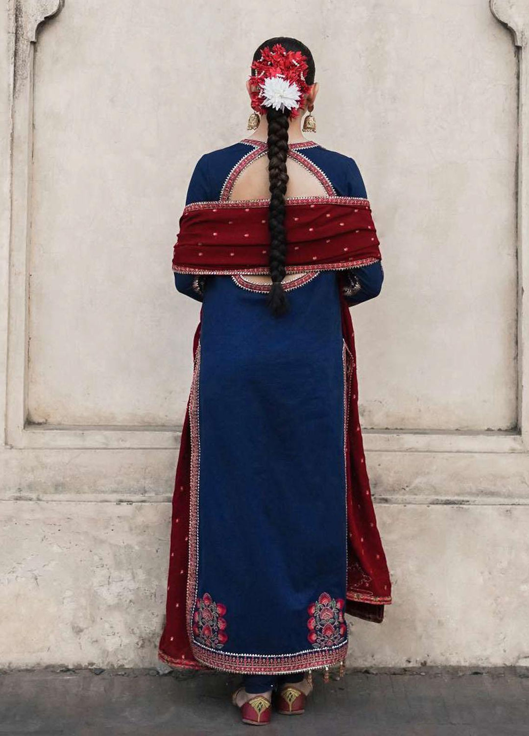 Phoolan Devi by Hussain Rehar Embroidered  Suits Unstitched 3 Piece HRR22PD Parul - Winter Collection