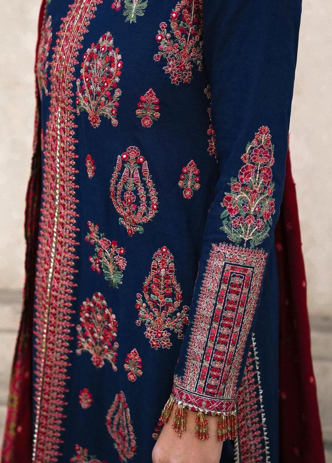 Phoolan Devi by Hussain Rehar Embroidered  Suits Unstitched 3 Piece HRR22PD Parul - Winter Collection