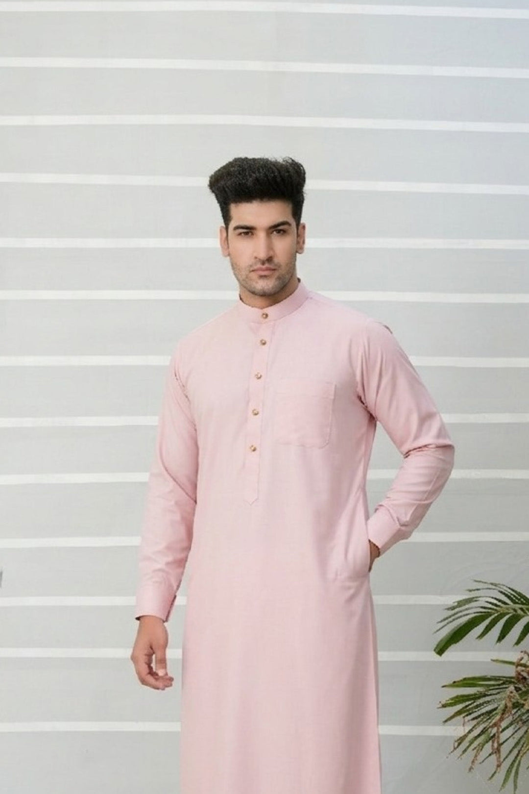 Royal Arabic Jubba by Edge Republic Mens RTW Solids Cotton Viscose 2 Piece Suit JB 028 Festive Collection