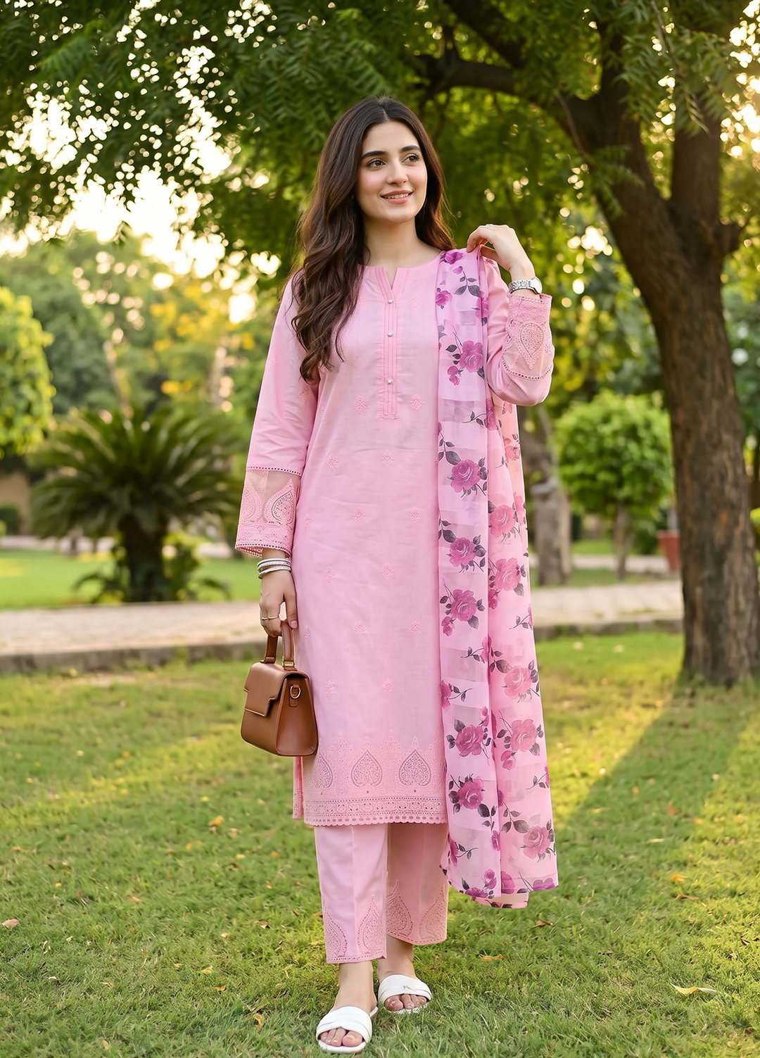 Floral Vibes by HZ Textiles Unstitched Embroidered Lawn 3 Piece Suit FVE - 02 Festive Collection