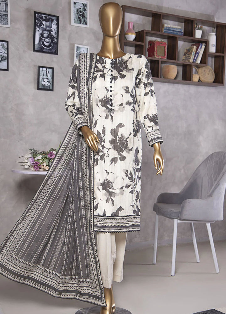 Platinuim Print by HZ Textiles Digital Printed Lawn Suits Unstitched 3 Piece HZ25PDP PPC-404 - Summer Collection